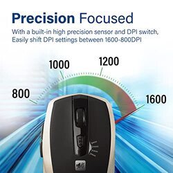 Promate Breeze Wireless Optical Mouse, Gold