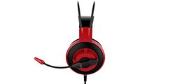 MSI Wired DS501 Stereo Gaming Headset with Mic for PC, Red