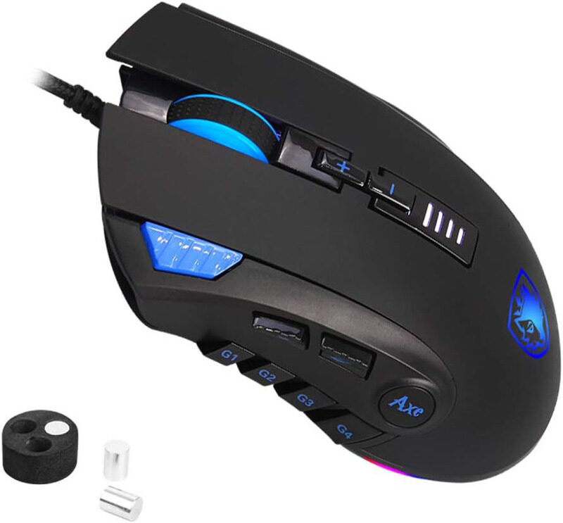 

Multiple Sades Axe S12 Gaming Mouse, Black