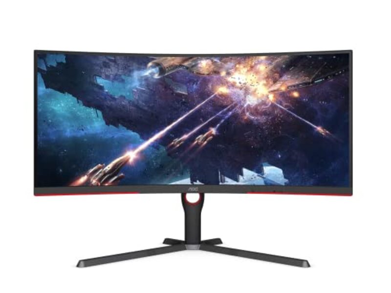 AOC 34 inch VA Panel Curved Gaming Monitor, CU34G3S, White