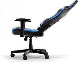 DXRacer Prince Series P132 Gaming Chair, 1D Armrests with Soft Surface, Black / Blue