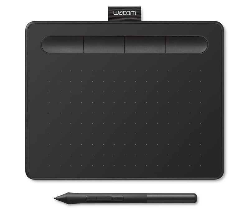 Wacom Intuos Small Digitizer USB Graphic Tablet, CTL-4100K-N, Black