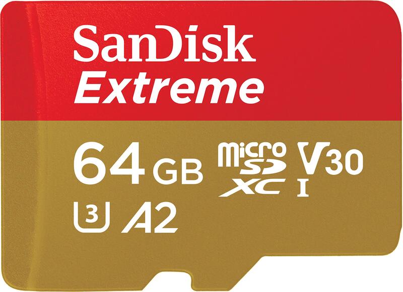 SanDisk 64GB Extreme Micro SDXC Memory Card with Adapter