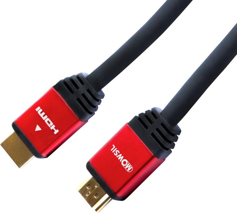 

Mowsil 2-Meter HDMI Cable, HDMI to HDMI for TV/Xbox, Black/Red