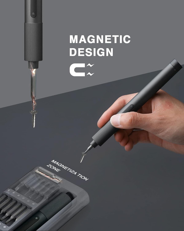 Xiaomi Mi Cordless Rechargeable Precision Screwdriver with 24 Magnetic Driver Bit Set, Multicolour