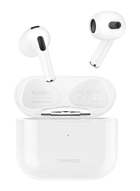 

Promate FreePods-2 Wireless In-Ear Earbuds, White