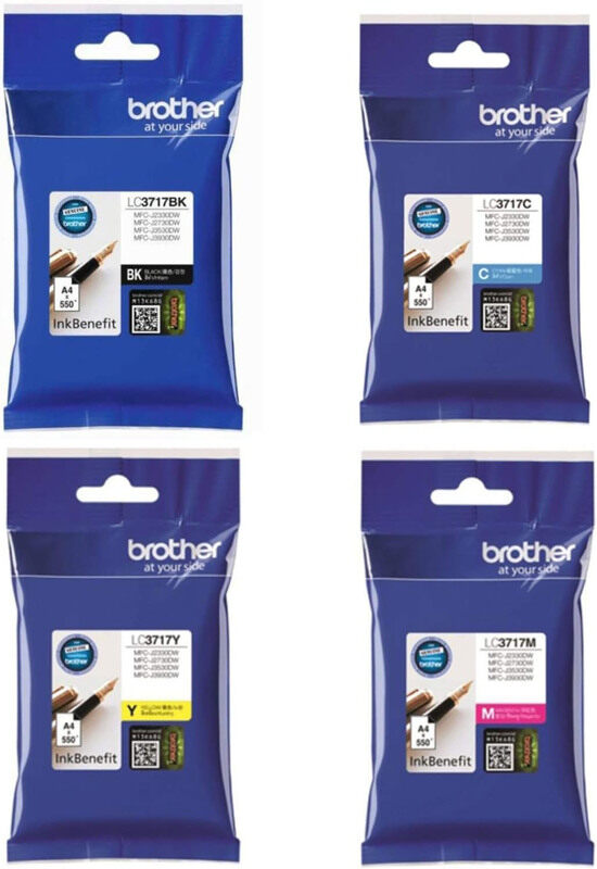 

Brother LC3717 Multicolour Ink Set for MFC-J2330DW/MFC-J2730DW/MFC-J3530DW and MFC-J3930DW