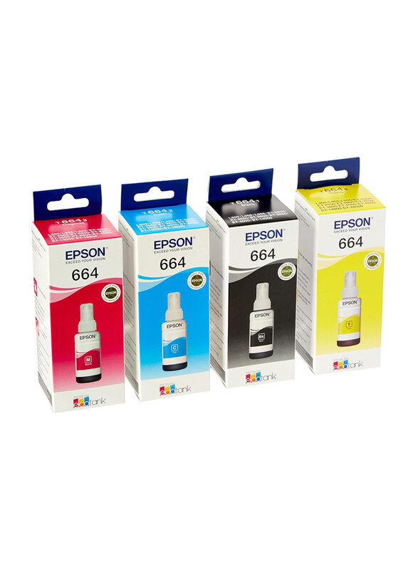 

Epson 664 Multicolour 4-Piece Original Ink Cartridge Set