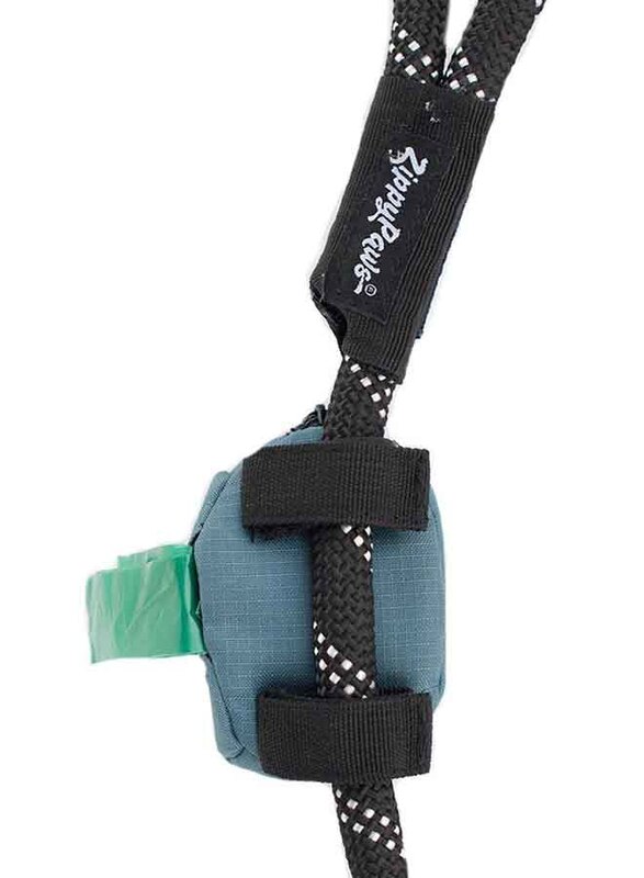 Zippy Paws Dog Poo Bag Dispenser with Leash, Green/Black
