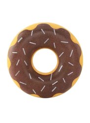 Zippy Paws Zippytuff Donut Shape Chew & Fetch Dog Toy, Brown/Yellow