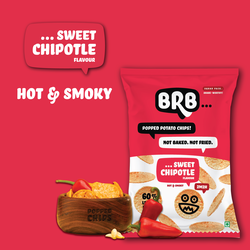 BRB Popped Potato Chips Spicy Chipotle 48g