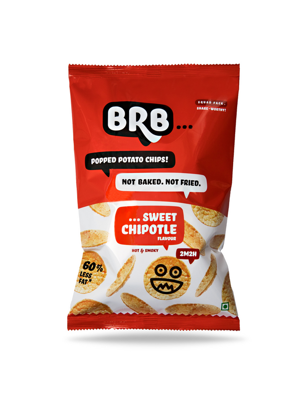 

BRB Popped Potato Chips Spicy Chipotle 48g