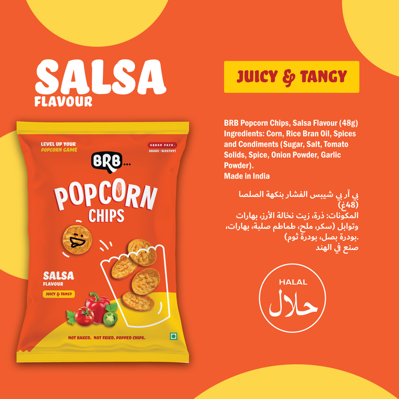 BRB Popcorn Chips Salsa Flavour 48g