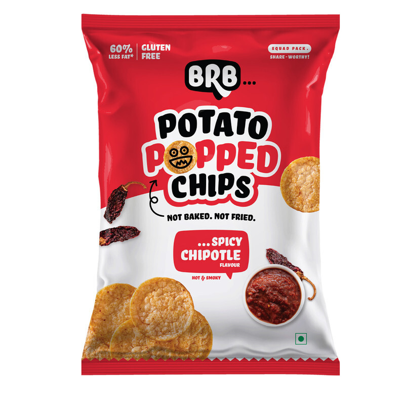 BRB Popped Potato Chips Spicy Chipotle 48g