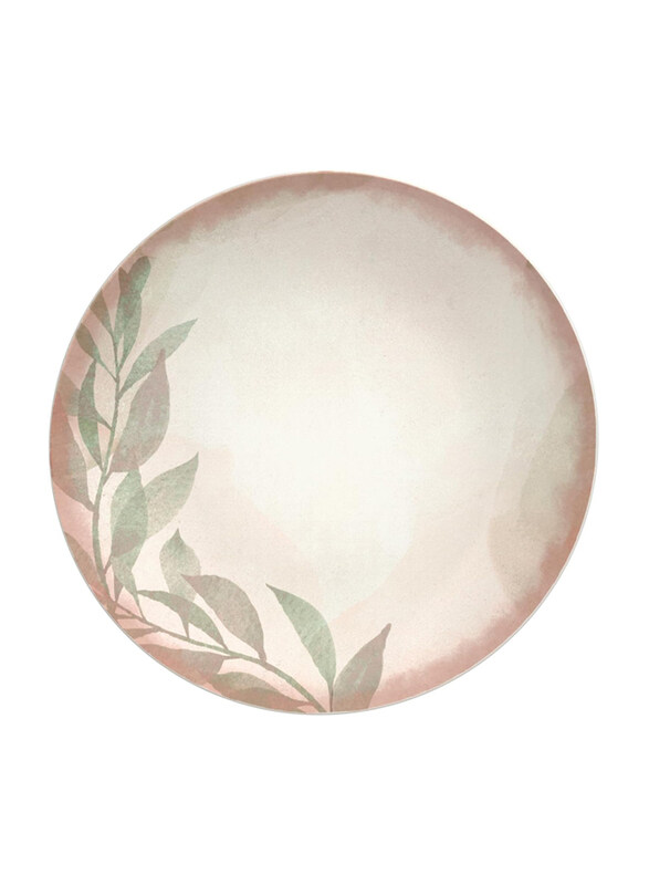 

Tramontina 21cm Natur Decorated Porcelain Dessert Plate, Brown/White
