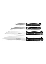 Tramontina 4-Piece Stainless Steel Knife Set, 380 x 20 x 160 mm, Black/Silver