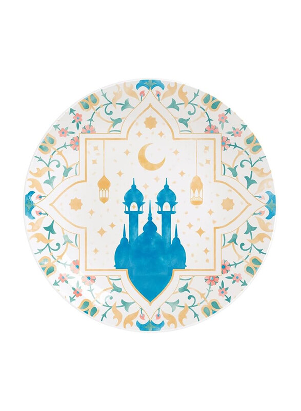 

Tramontina Hayat Ramadan Themed Decorated Porcelain Dessert Plate, 19cm, Multicolour