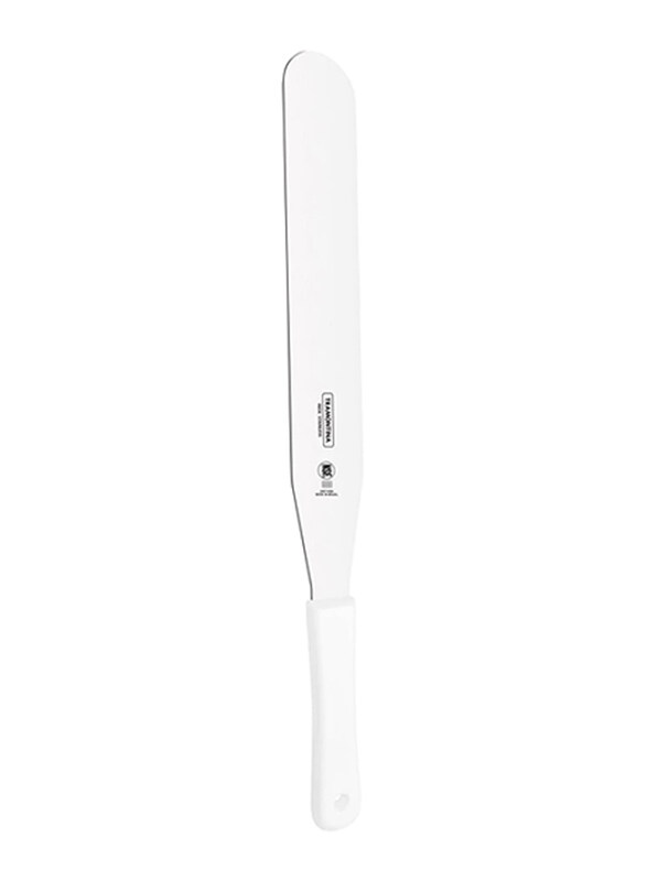 

Tramontina 10 Inch Professional Bakers Spatula with Stainless Steel Blade and White Polypropylene Handle, White