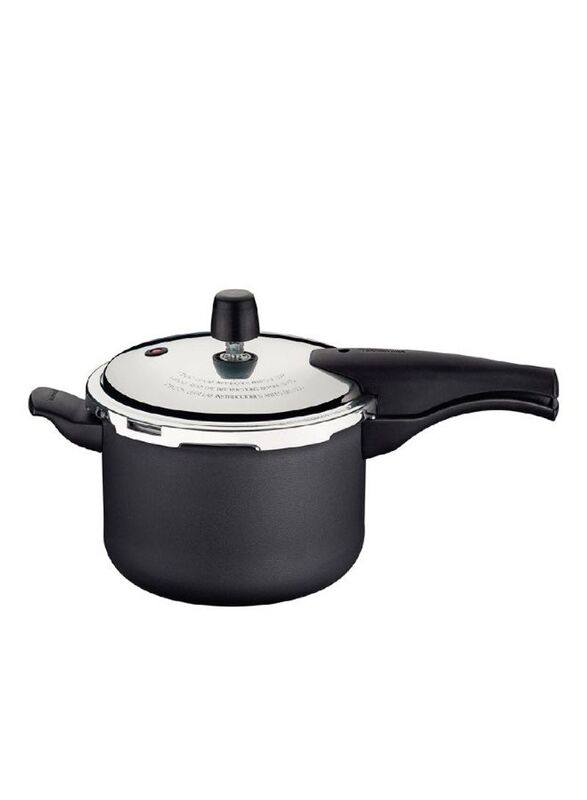 Tramontina Vancouver Aluminium Pressure Cooker, 20582620, Black