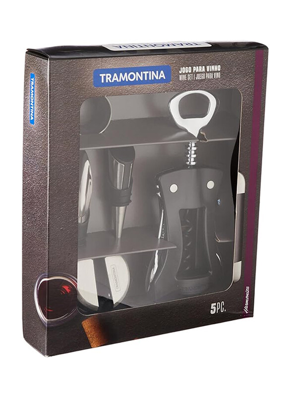 

Tramontina 5-Piece Wine Bottle Opener Set, Black