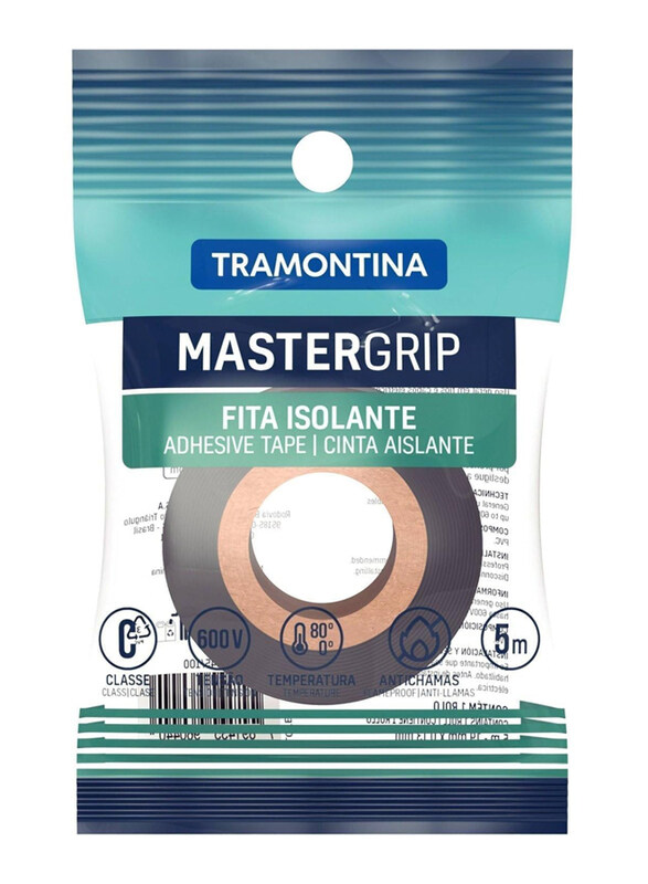 

Tramontina 19mm Flame Retardant Class A Electrical Tape, 57545501, Black