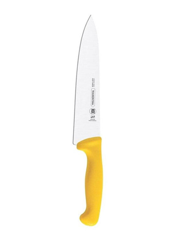 

Tramontina 8-inch Professional Meat Knife with Stainless Steel Blade and Polypropylene Handle with Antimicrobial Protection, 24609058, Yellow/Silver