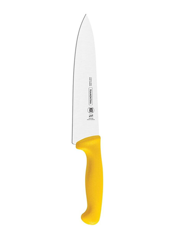 

Tramontina 14-inch Professional Meat Knife with Stainless Steel Blade and Polypropylene Handle with Antimicrobial Protection, 24609054, Yellow/Silver