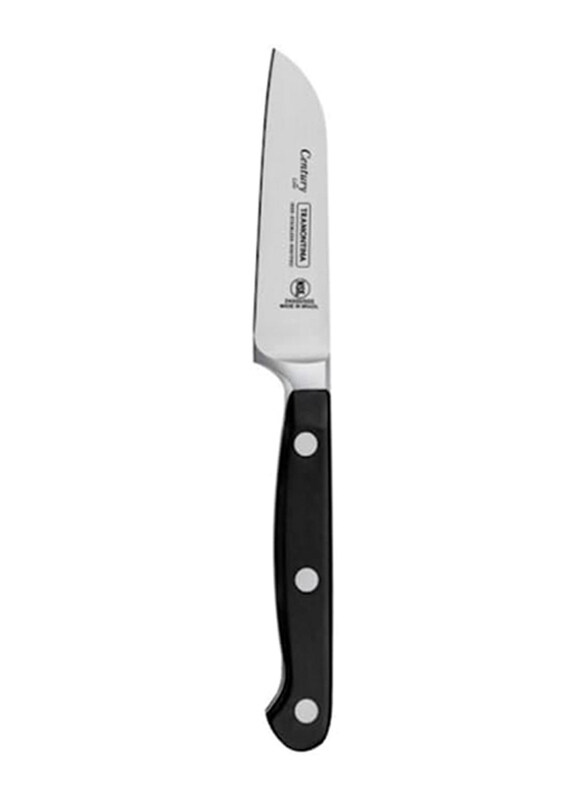 

Tramontina Century 3-inch Stainless Steel Vegetable & Fruit Knife with Polycarbonate Handle, 24000103, Black/Silver