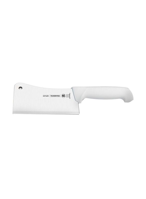 Tramontina 6-inch Stainless Steel Cleaver, White