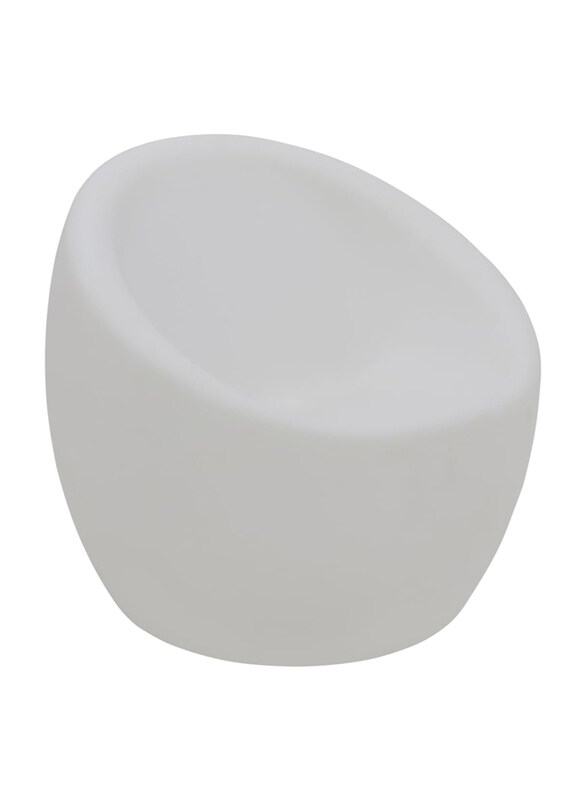 

Tramontina Oca Lumiere Polyethylene Arm Chair with LED Bulb, White