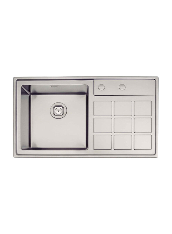 

Tramontina Stainless Steel Inset Sink with Drainer, Silver
