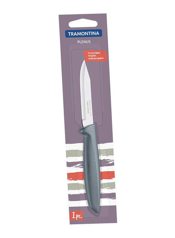 

Tramontina 3-inch Plenus Stainless Steel Blade & Polypropylene Handle Vegetable & Fruit Knife, 23420163, Grey