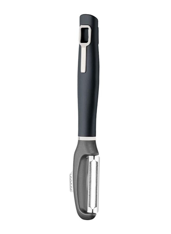 

Tramontina Verano Peeler with Micro-Serrated Edge Stainless Steel Blade and Polypropylene Handle, Dark Grey/Silver