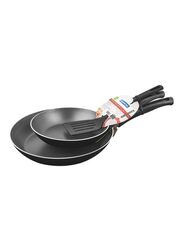 Tramontina 3-Piece Frying Pan and Spatula Set, 20198011, Black