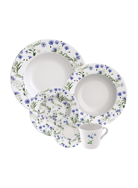 

Tramontina 20-Piece Ana Alice Dining Apparatus Decorated Porcelain Dinnerware Set, Multicolour