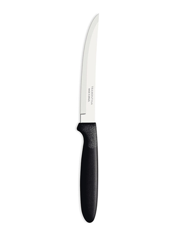 

Tramontina 5-inch Plenus Stainless Steel Plain Edge & Polypropylene Handle Steak Knife, 23358005, Black