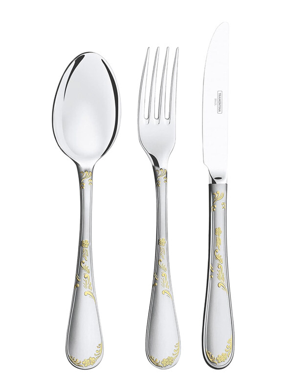 

Tramontina Renascenca 101-Piece Stainless Steel Flatware Set, 66929232, Multicolour