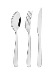 Tramontina 24cm Stainless Steel Angra Cutlery Set, 24 Pieces, Silver