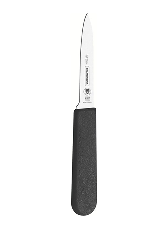 

Tramontina 3-inch Professional Stainless Steel Blade & Polypropylene Handle with Antimicrobial Protection Paring Knife, 24625003, Black