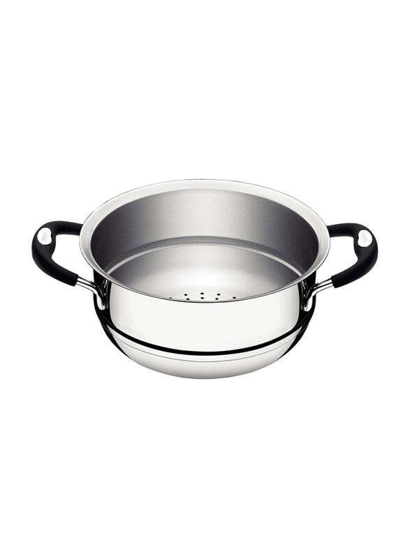 

Tramontina Duo 20cm 3.1L Stainless Steel Round Steamer Basket with Silicon Handles, 62490200, Silver