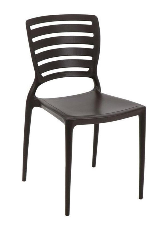 

Tramontina Sofia Polypropylene & Fiberglass Chair with Horizontal Backrest, Brown