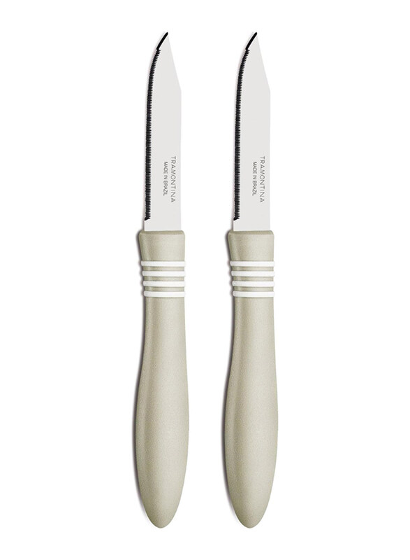 

Tramontina 2-Piece Core & Core Peeling Knives with Stainless Steel Blade & Polypropylene Handle, 23464263, Silver/Cream