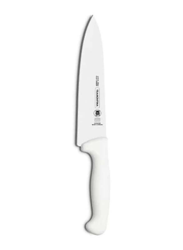 

Tramontina 10-inch Professional Meat Knife with Stainless Steel Blade and Polypropylene Handle with Antimicrobial Protection, 24609/080, White/Silver