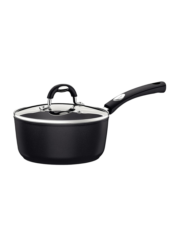 

Tramontina 20cm 2.6L Monaco Induction Aluminum Round Sauce Pan, 28706020, Black