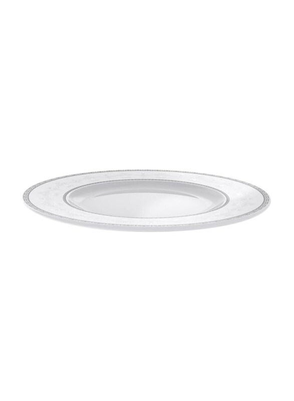 

Tramontina 28cm Gabrielle Decorated Porcelain Dinner Plate, White