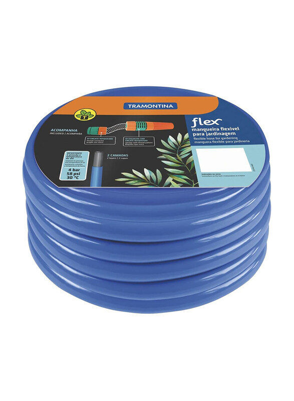 

Tramontina Flex Garden Hose, Blue