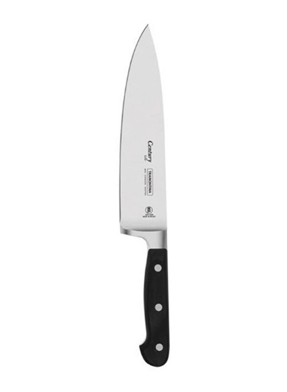 

Tramontina Century 8-inch Stainless Steel Chef Knife with Polycarbonate Handle, 24011108, Black/Silver