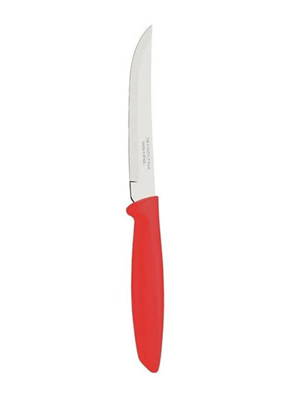 

Tramontina 5-inch Plenus Fruit Knife with Stainless Steel Blade & Polypropylene Handle, 23431875, Silver/Red