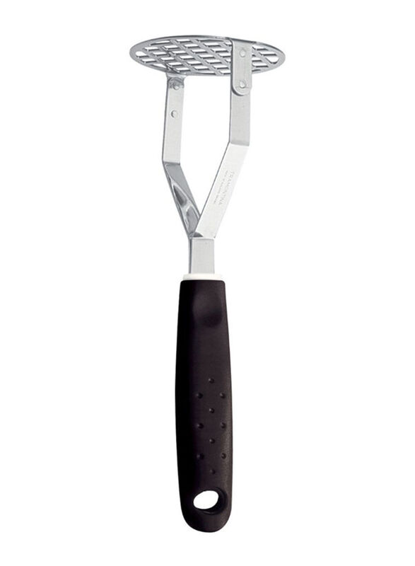 Tramontina Utility Potato Masher, Black/Silver