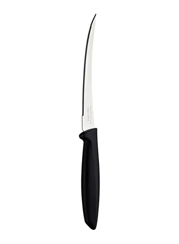 

Tramontina 5-inch Plenus Stainless Steel Blade & Polypropylene Handle Tomato Knife, 23428805, Black